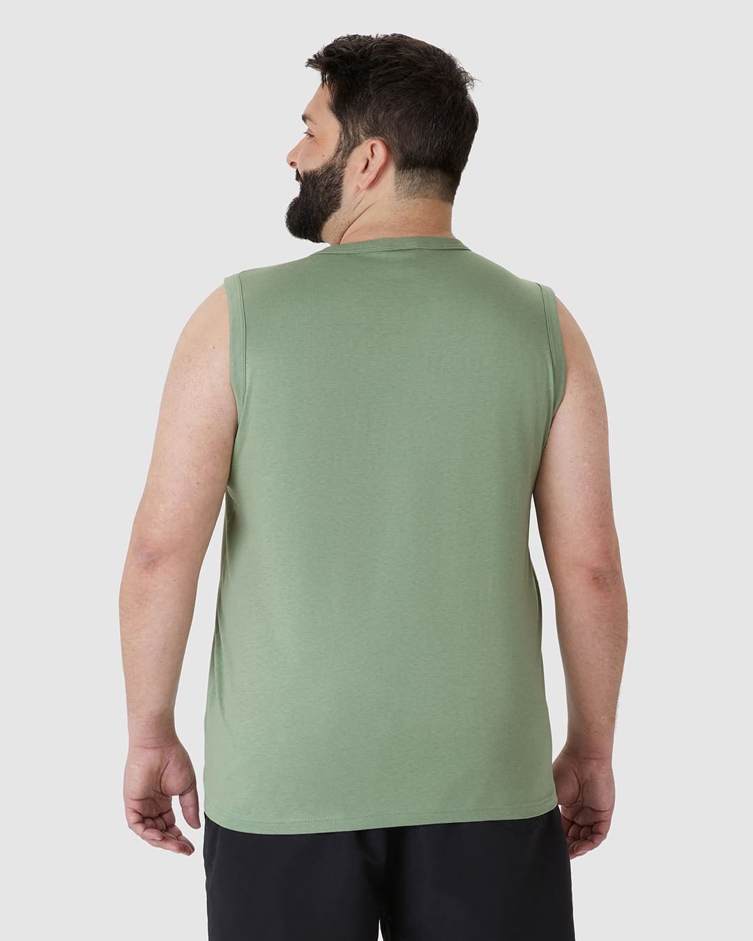 Regata Masculina Plus Size Believe In The Future Em Algodão - Imagem 20