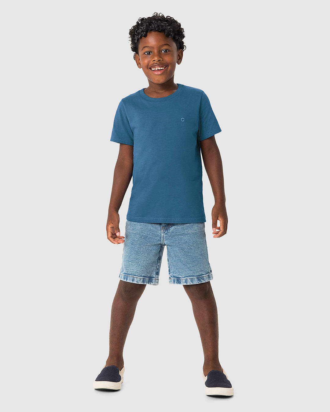 Camiseta Menino Manga Curta Em Algodão - Carinhoso - Imagem 22