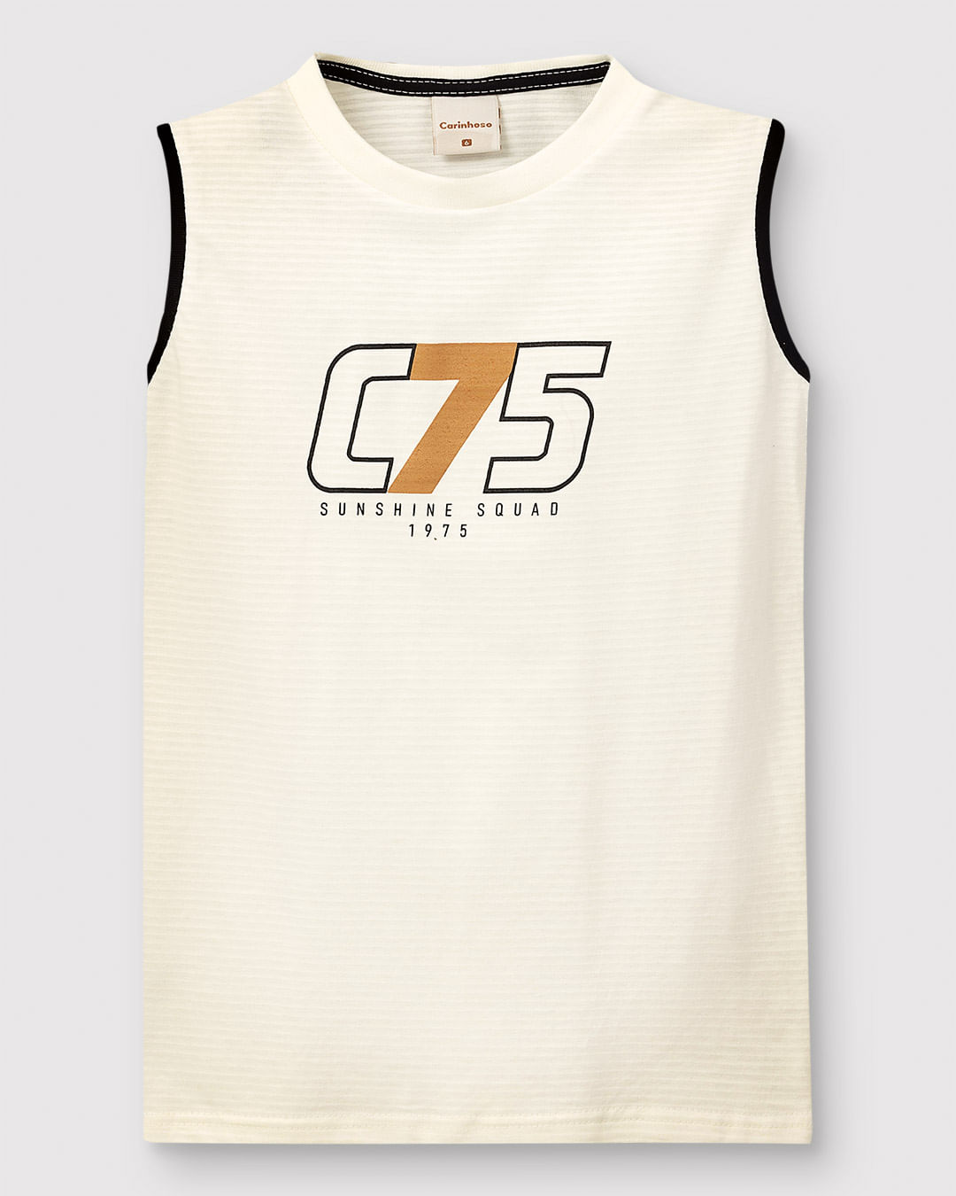 Regata Menino Estampa HD Frente E Costas Em Malha Texturizada - Carinhoso - Imagem 14