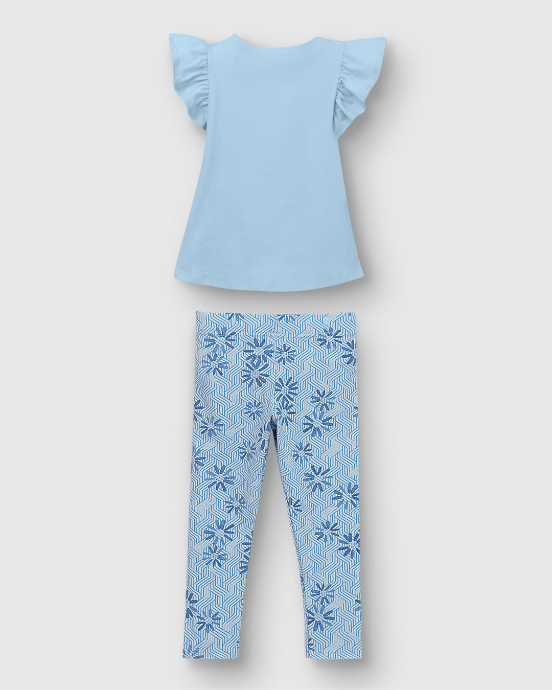 Conjunto Menina Blusa + Calça Estampa Com Metalizado Em Algodão - Carinhoso - Imagem 5