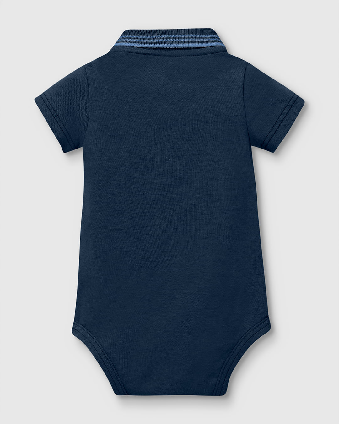 Body Polo Menino Peitilho Frontal Manga Curta Em Algodão - Carinhoso - Imagem 12