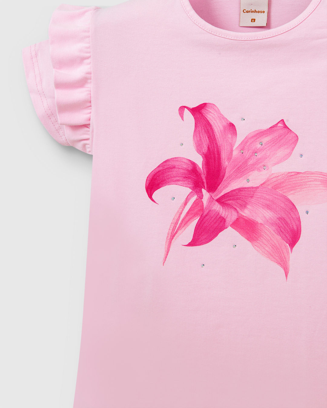 Conjunto Menina Blusa Estampa Com Strass E Calça Legging Em Algodão - Carinhoso - Imagem 12