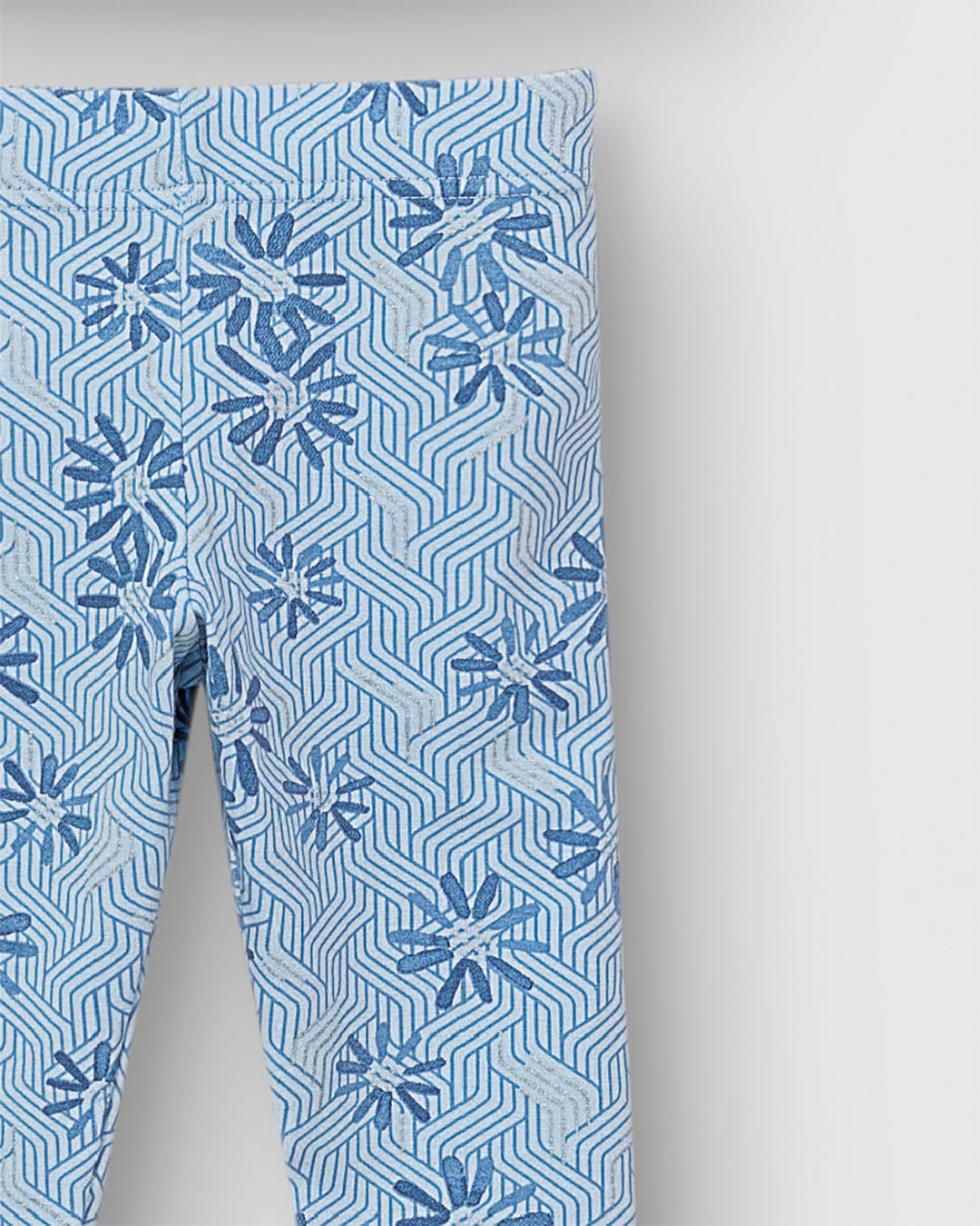 Conjunto Menina Blusa + Calça Estampa Com Metalizado Em Algodão - Carinhoso - Imagem 3