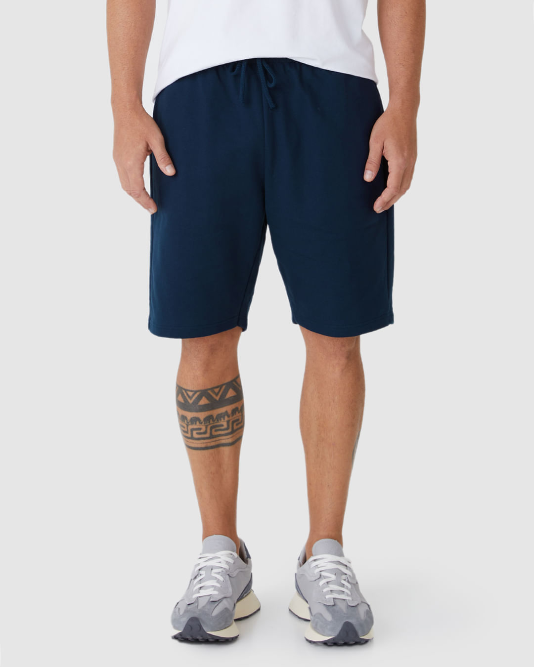 Bermuda Básica Masculina Comfort Bolso Funcional Em Moletom - Imagem 24