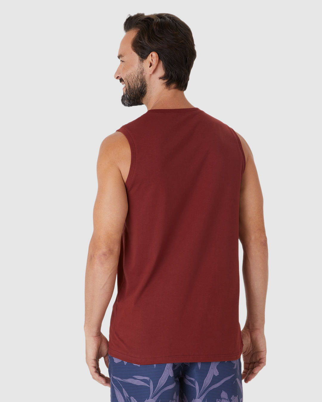 Regata Básica Masculina Cava Ajustada Em Algodão - Imagem 25