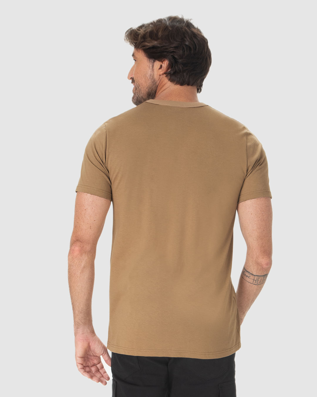 Camiseta Básica Masculina Gola V Em Algodão - Imagem 20