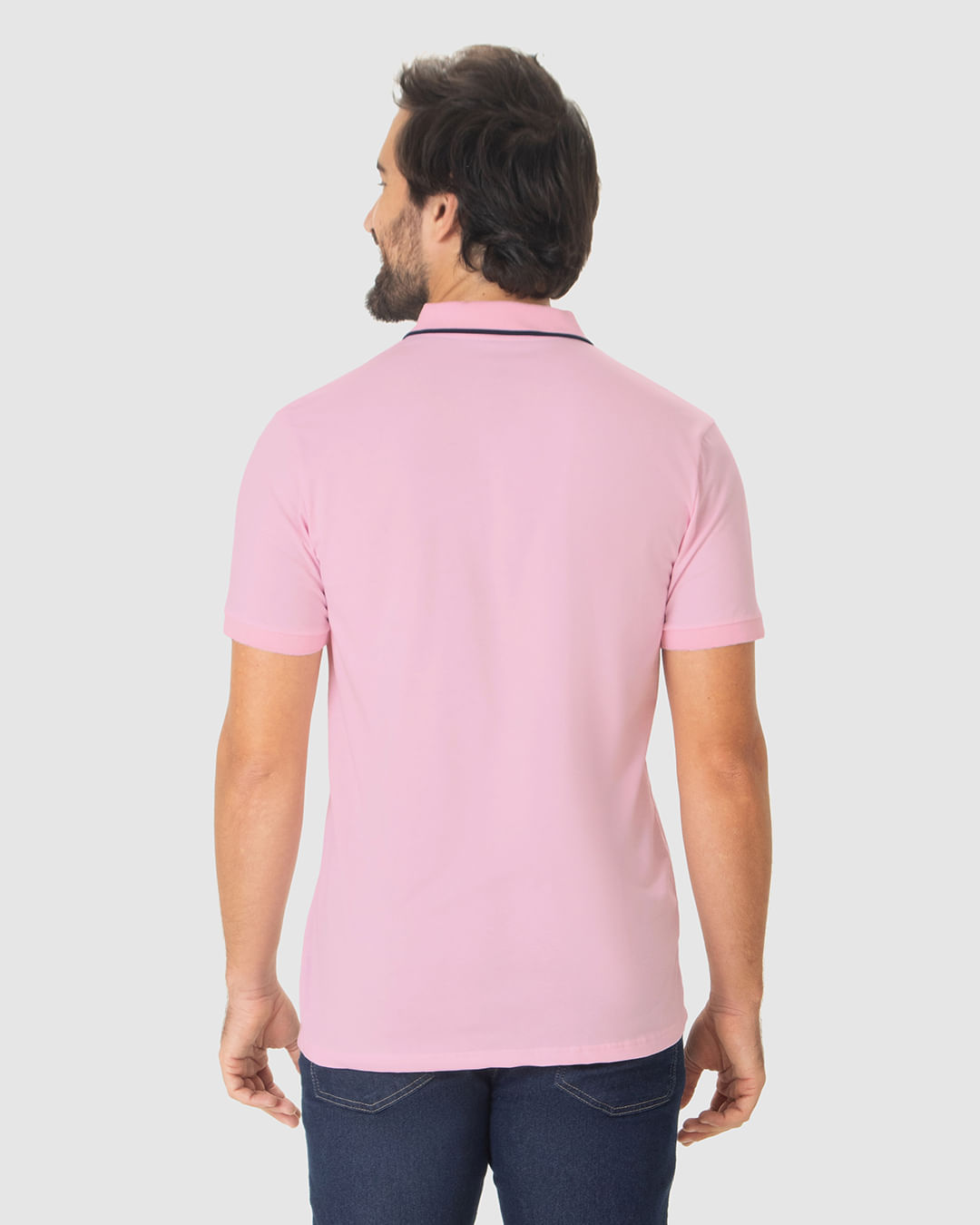 Camisa Polo Básica Masculina Em Algodão - Imagem 20
