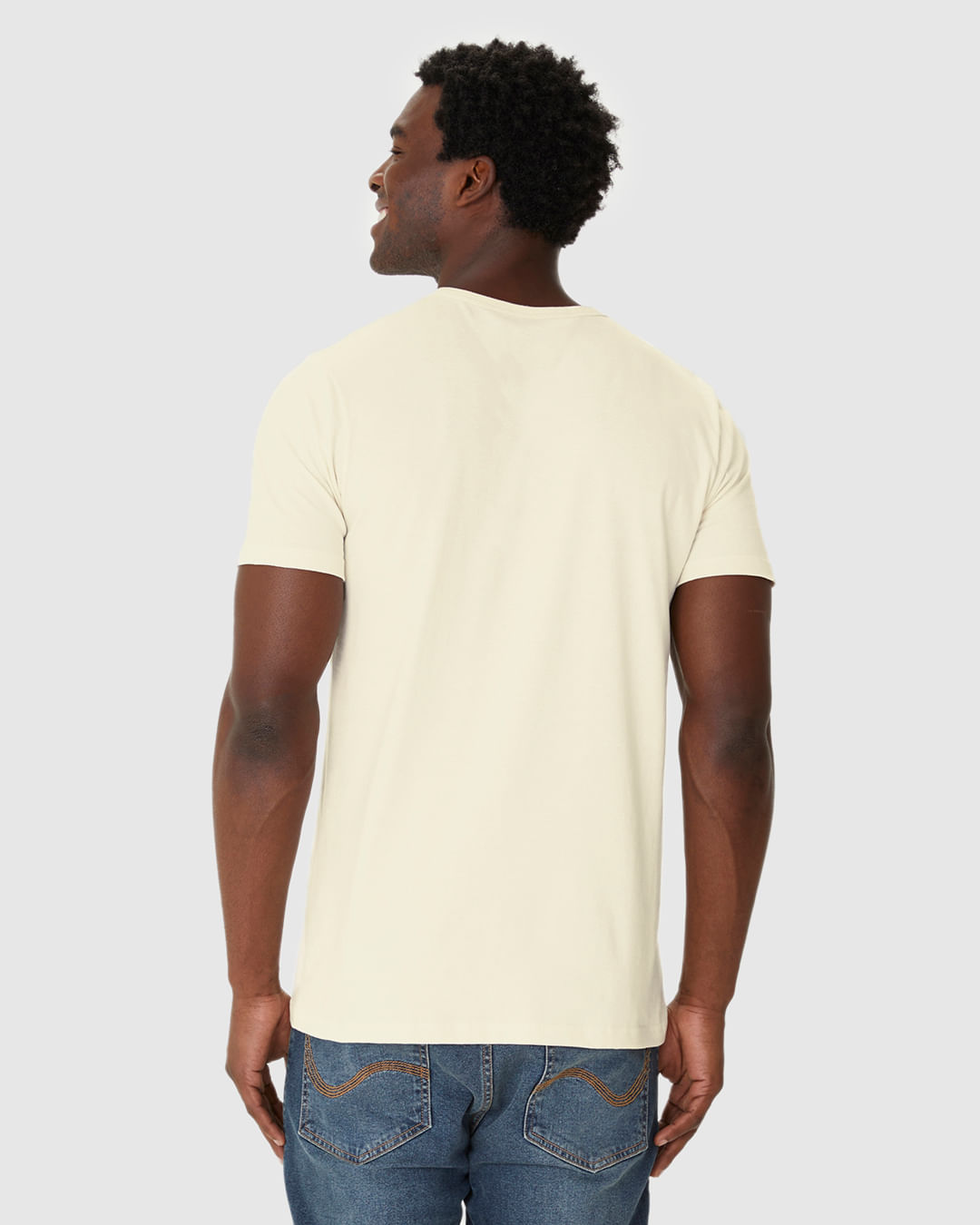 Camiseta Masculina Manga Curta Estampa Listras Frontais Em Algodão - Imagem 20