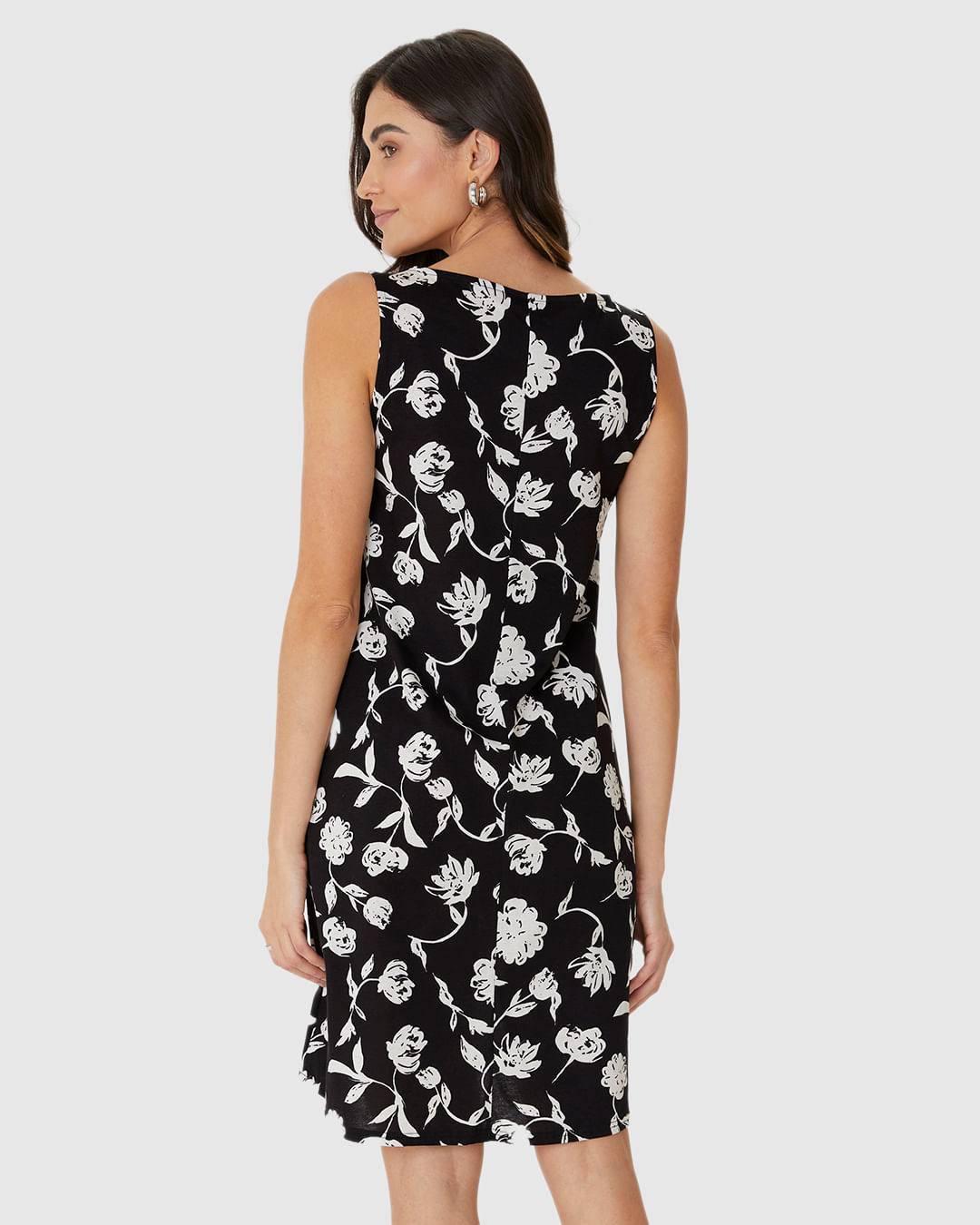Vestido Feminino Regata Estampa Floral Em Algodão - Imagem 20