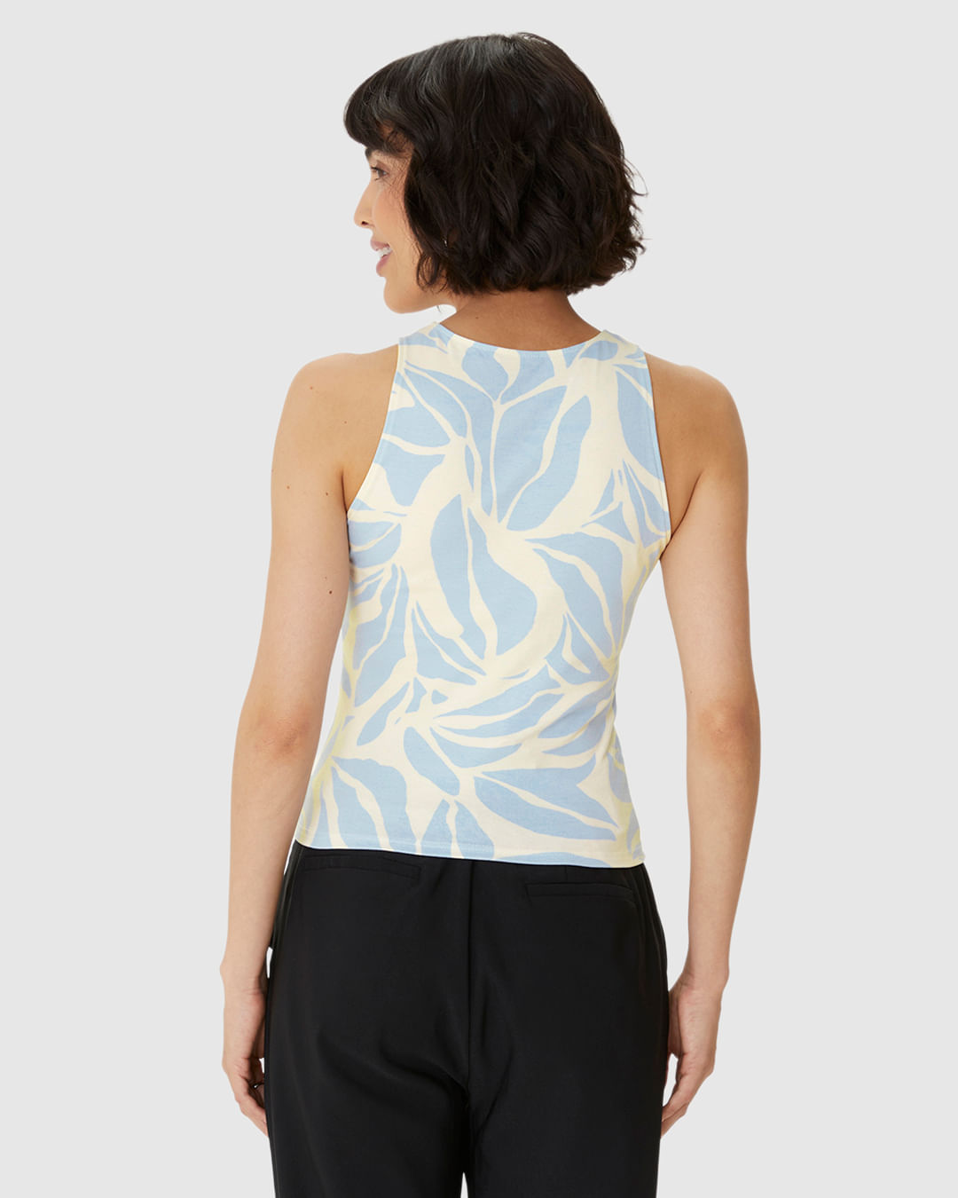 Regata Justa Feminina Estampada Em Algodão - Imagem 25