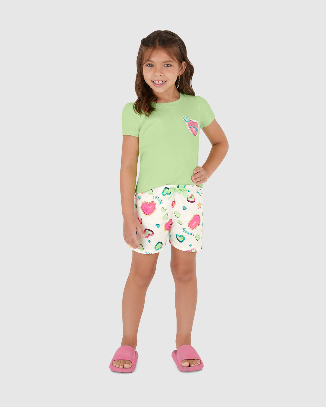 Pijama Infantil Menina Blusa Estampa Lovely Em Ribana Malwee Kids