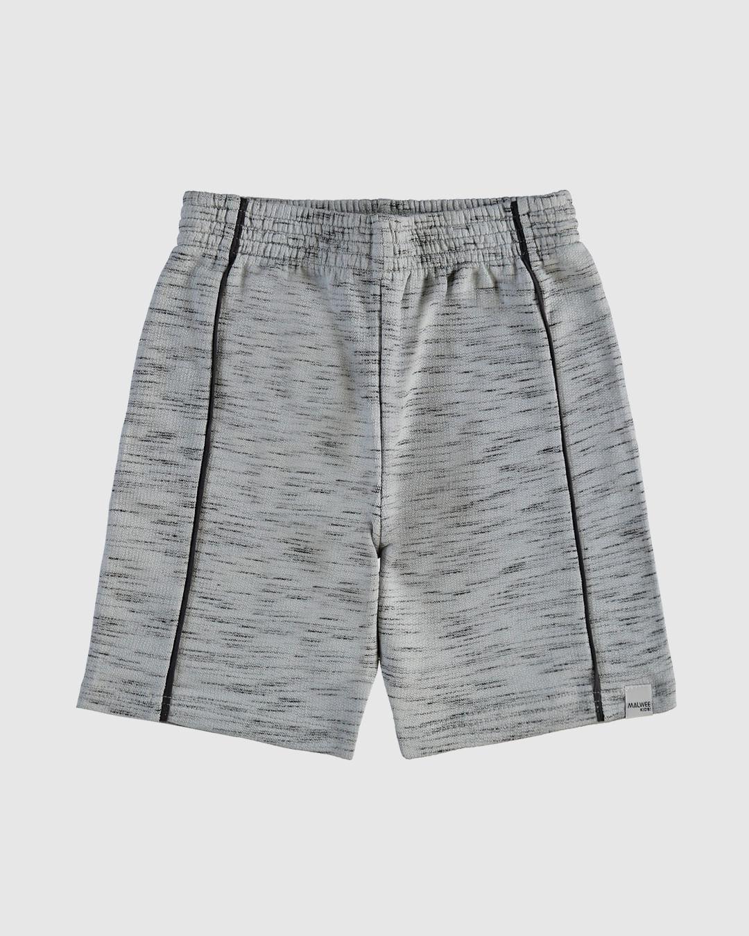 Bermuda Infantil Menino Bolso Costas Em Moletom Rajado Malwee Kids