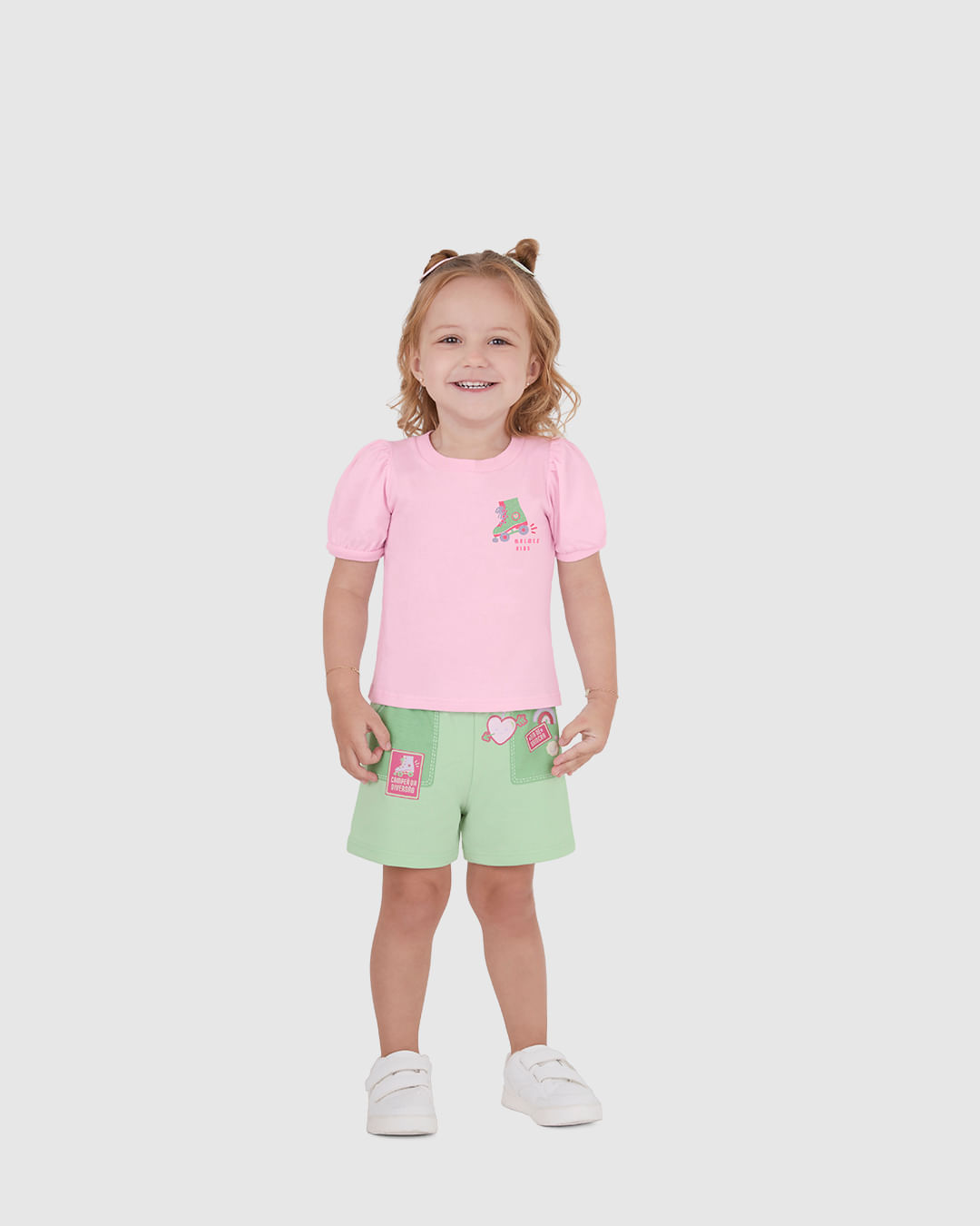 Conjunto Infantil Menina Campeã Da Diversão! Em Algodão E Moletom Malwee Kids