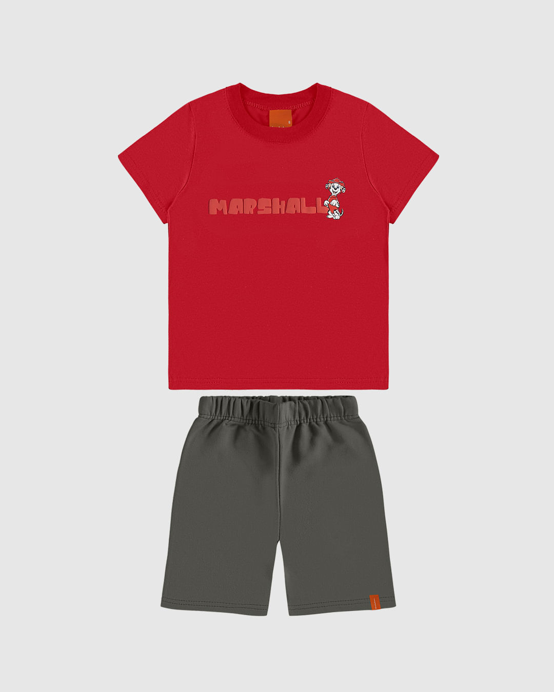 Conjunto Infantil Menino Patrulha Canina Bermuda Moletinho Malwee Kids - Imagem 7