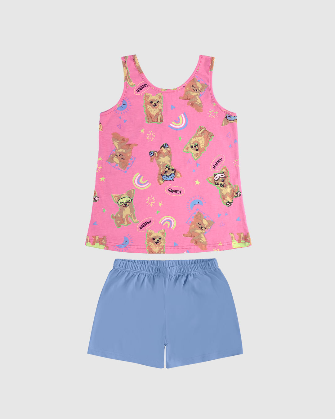 Pijama Infantil Menina Regata Estampa Brilha No Escuro Em Algodão Malwee Kids - Imagem 4