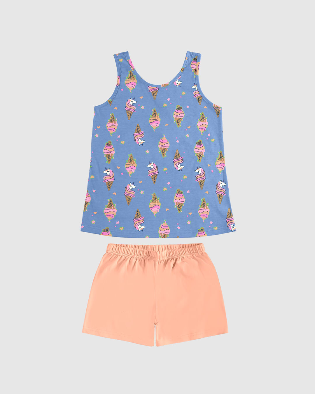 Pijama Infantil Menina Regata Estampa Brilha No Escuro Em Algodão Malwee Kids