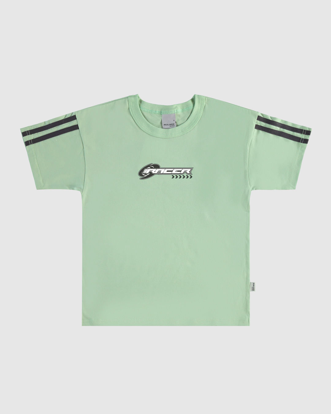 Camiseta Infantil Menino Listras Na Manga Em Algodão Malwee Kids - Imagem 6