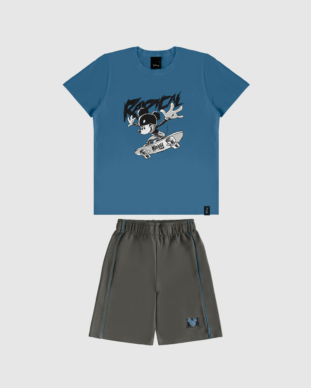 Conjunto Infantil Menino Radical Mickey Disney Em Algodão Malwee Kids - Imagem 5