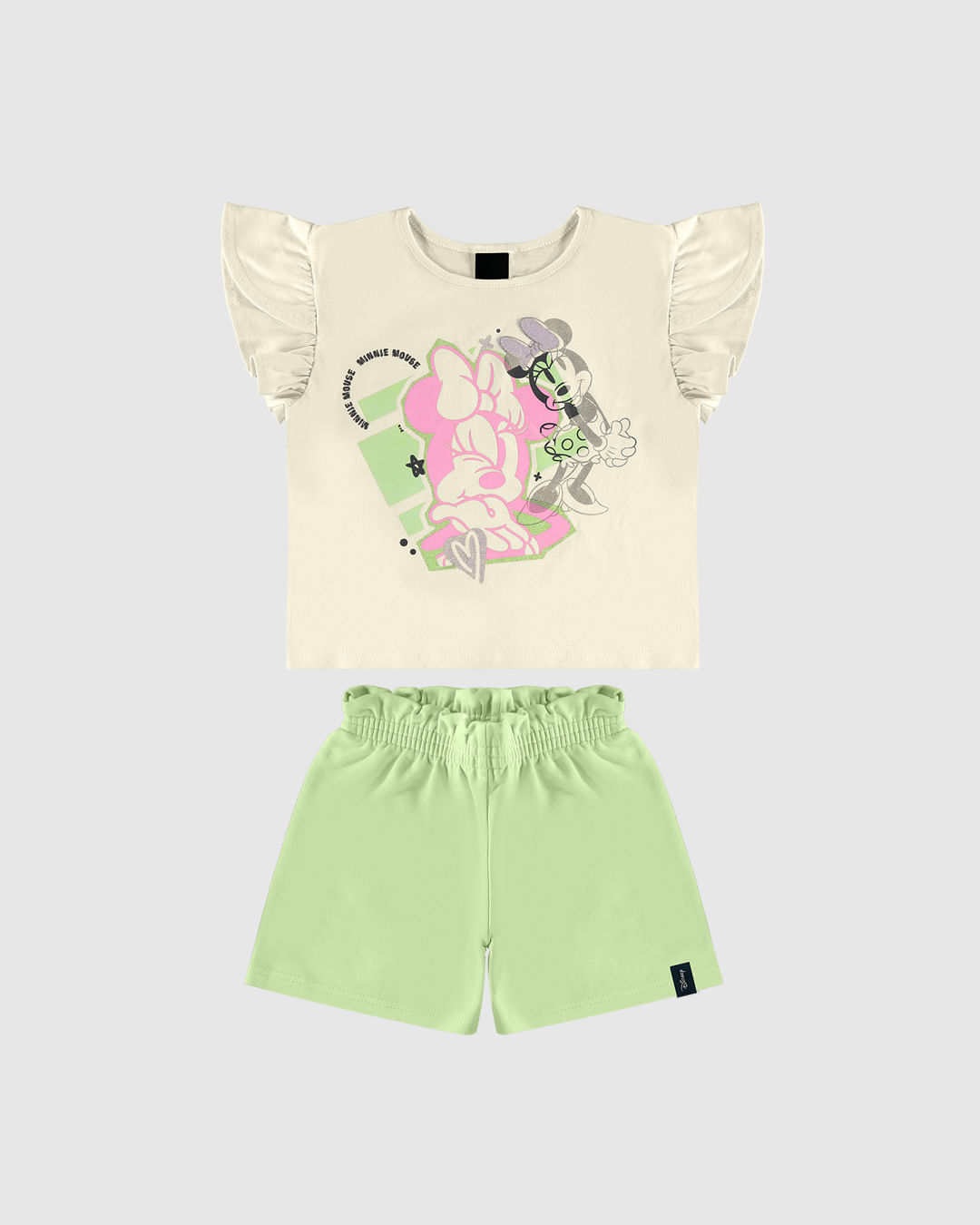 Conjunto Infantil Menina Estampa Glitter Minnie Mouse Disney Malwee Kids - Imagem 4