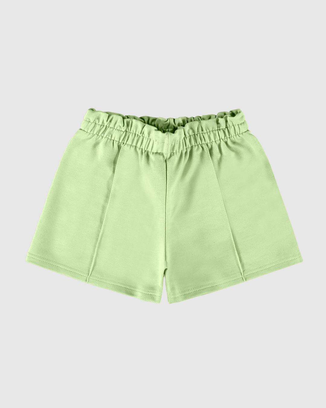 Shorts Infantil Menina Clochard Recorte Frontal Em Moletinho Malwee Kids