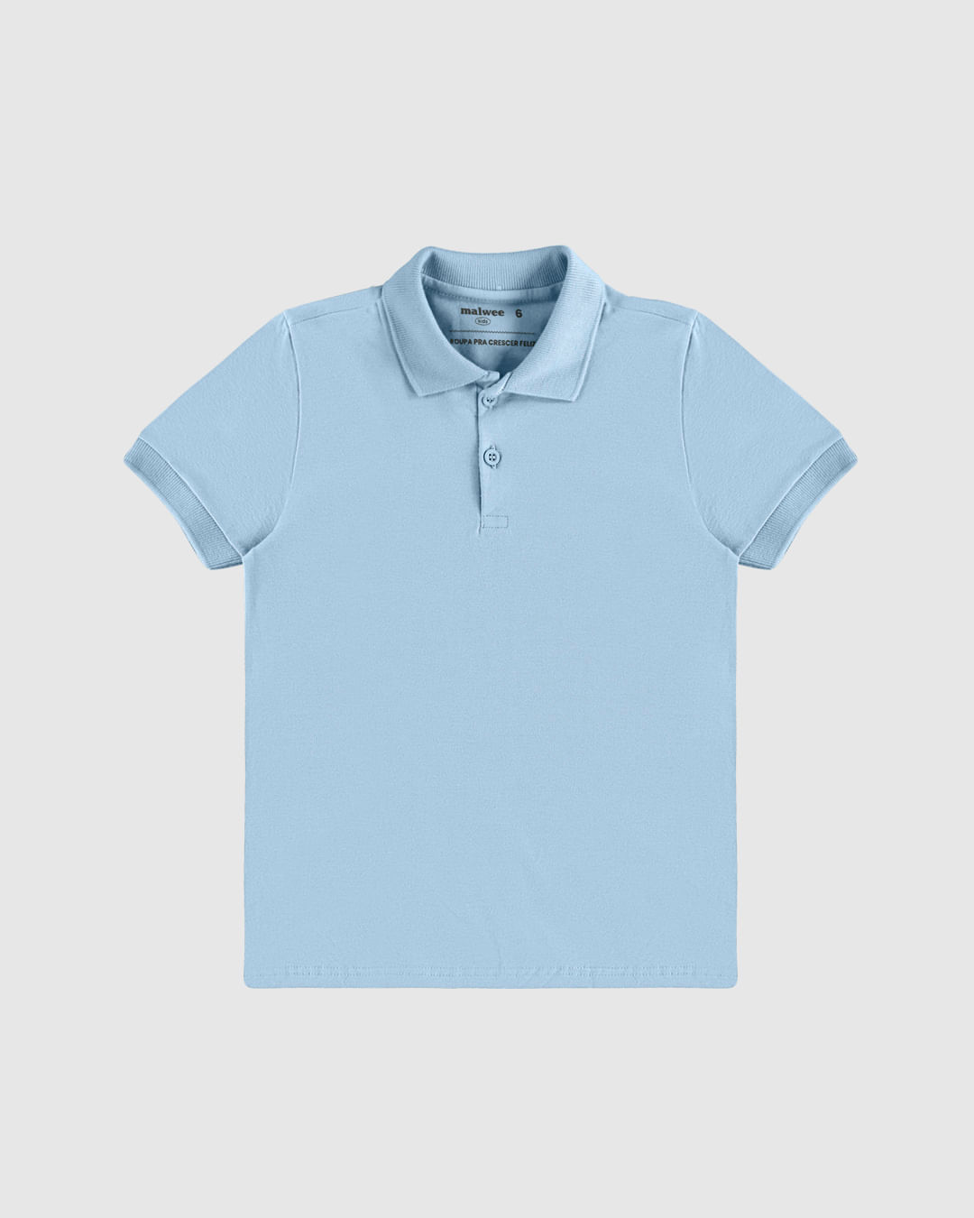 Camisa Polo Infantil Menino Gola Esporte Em Piquet Stretch Malwee Kids - Imagem 10