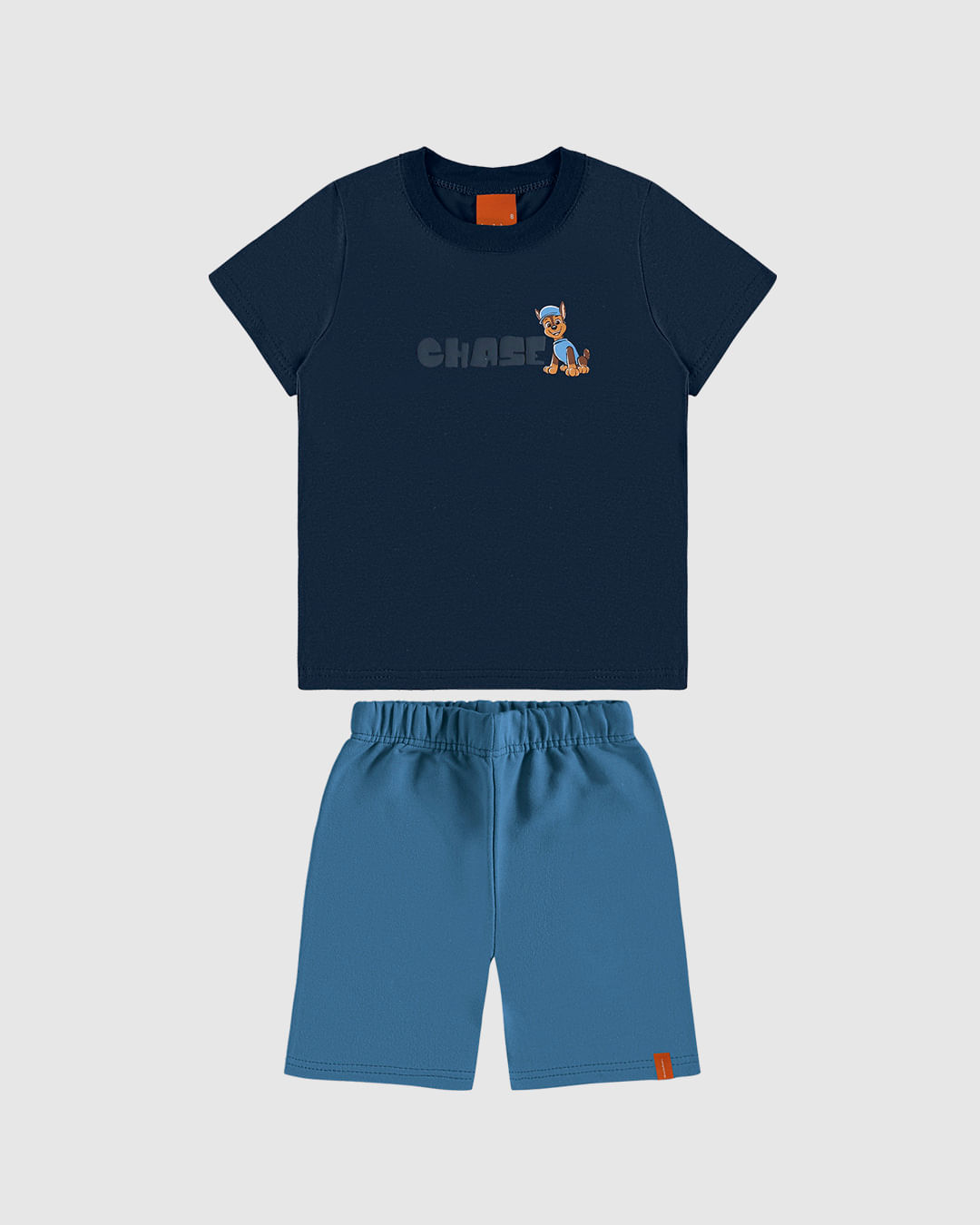 Conjunto Infantil Menino Patrulha Canina Bermuda Moletinho Malwee Kids - Imagem 5