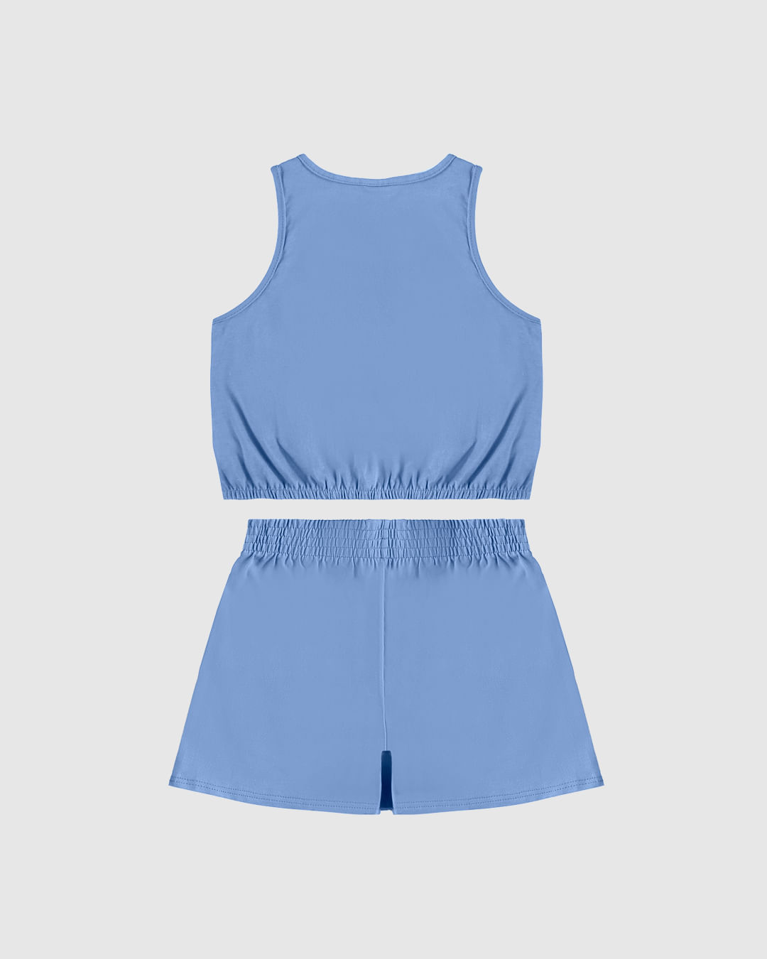 Conjunto Infantil Menina Regata Cropped E Shorts Saia Em Algodão Malwee Kids - Imagem 14