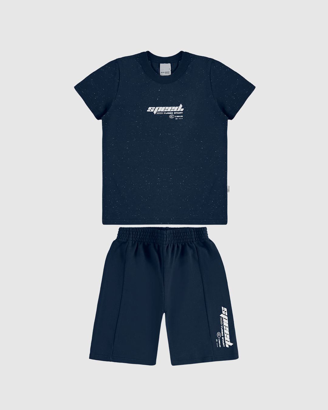 Conjunto Infantil Menino Camiseta Speed Turbo Start Malha Botonê Malwee Kids - Imagem 12