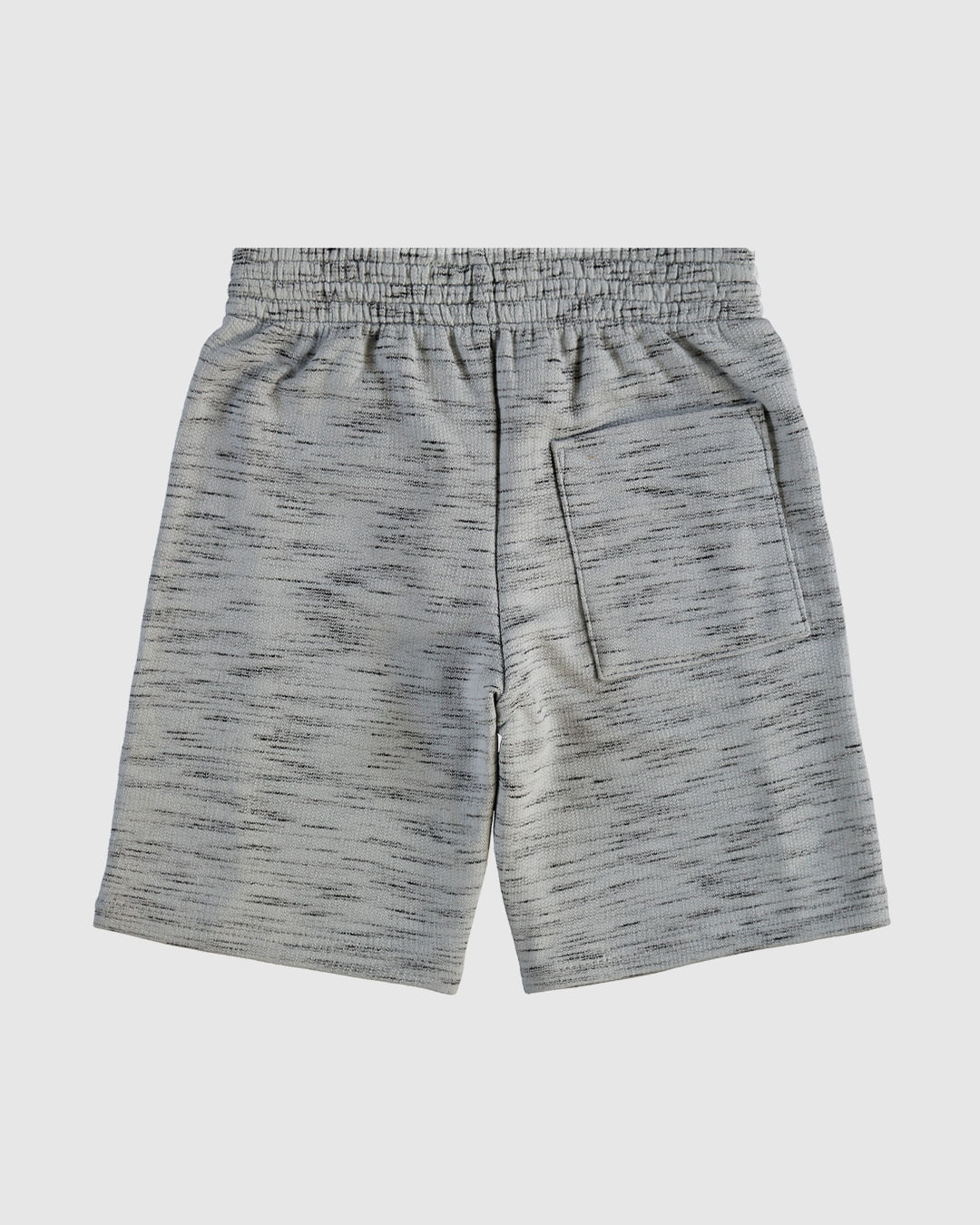 Bermuda Infantil Menino Bolso Costas Em Moletom Rajado Malwee Kids - Imagem 4