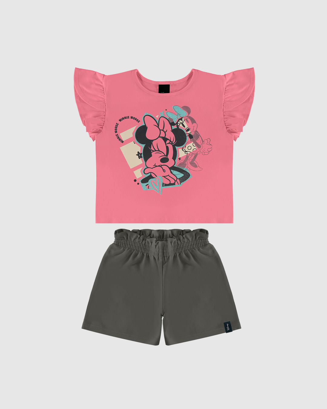 Conjunto Infantil Menina Estampa Glitter Minnie Mouse Disney Malwee Kids - Imagem 10