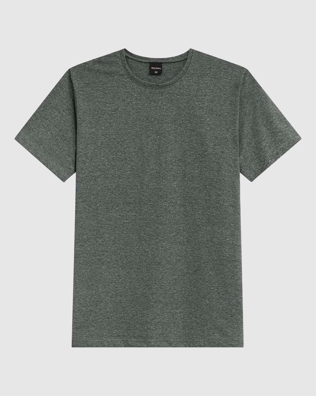 Camiseta Masculina Decote Redondo Manga Curta Em Algodão