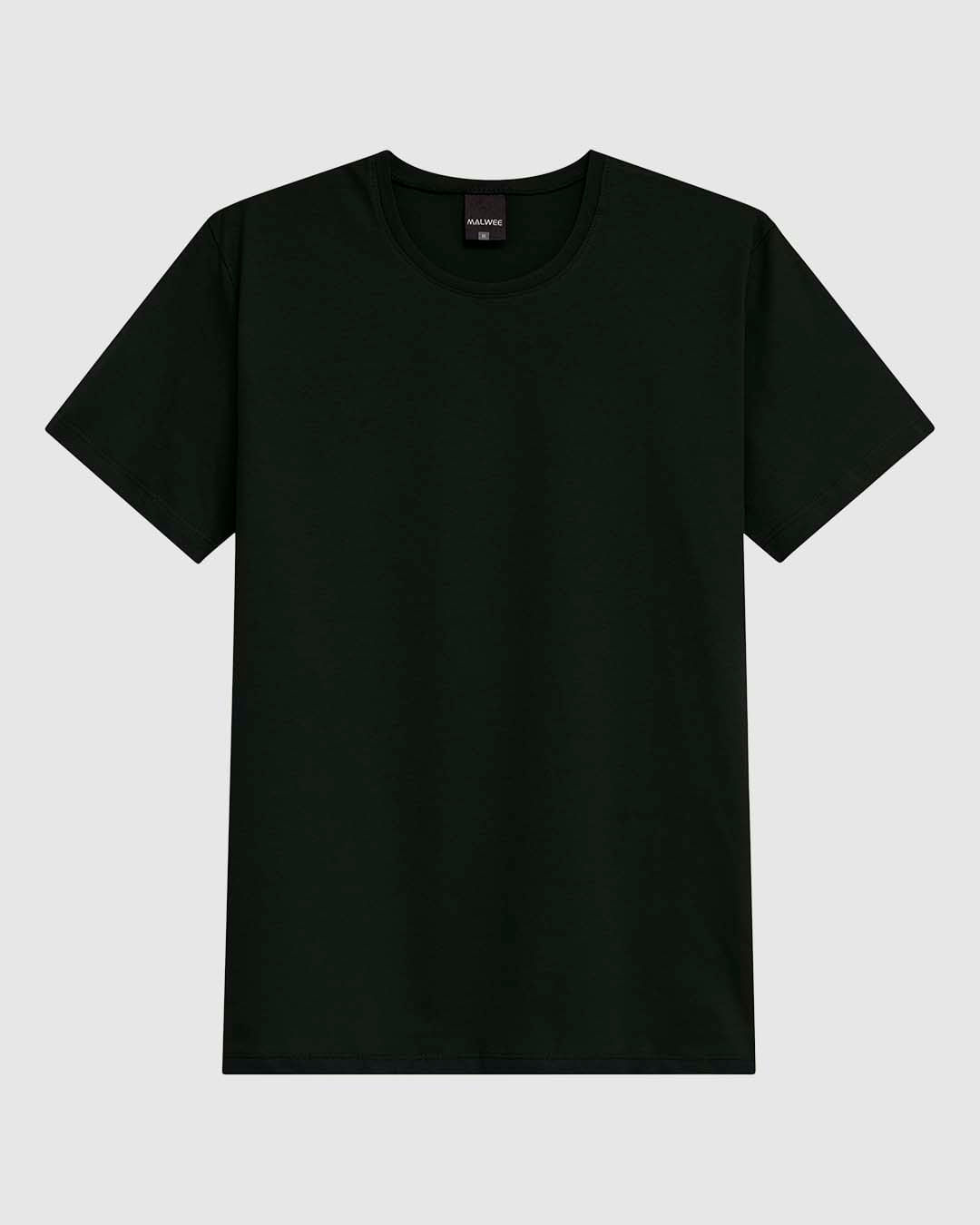 Camiseta Masculina Decote Redondo Manga Curta Em Algodão