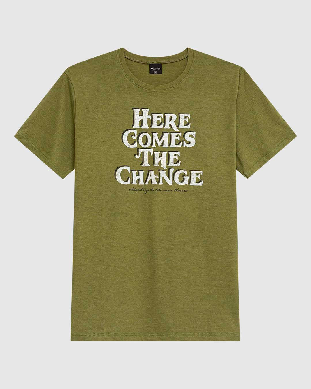 Camiseta Masculina Estampa Lettering Frontal Em Malha Algodão