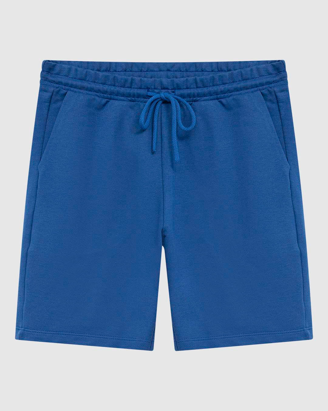 Bermuda Masculina Slim Fit Bolso Faca Em Moletinho