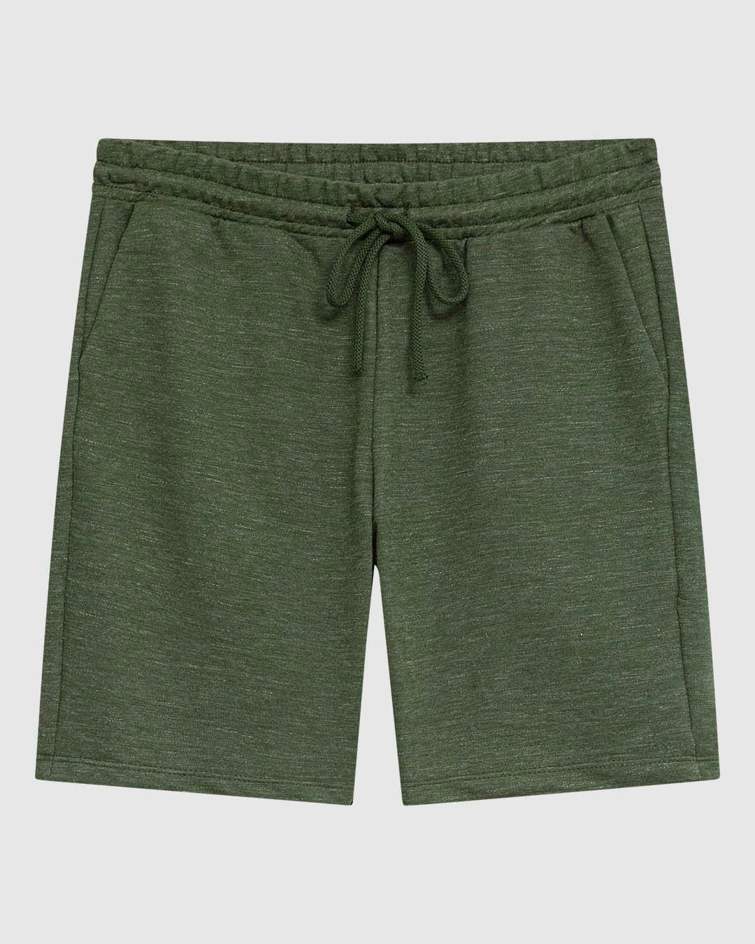 Bermuda Masculina Slim Fit Bolso Faca Em Moletinho - Imagem 5