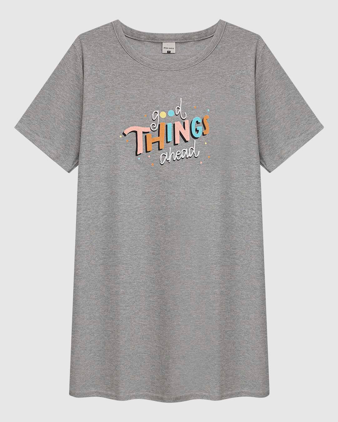 Camisola Feminina Estampa Frontal em Malha Algodão