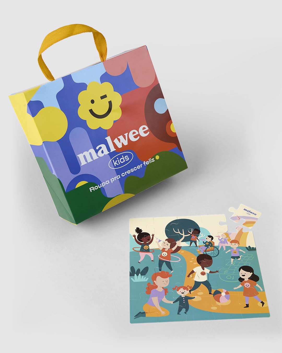 Caixa De Presente Jogo da Memória E Quebra-Cabeça - Malwee Kids - Imagem 3