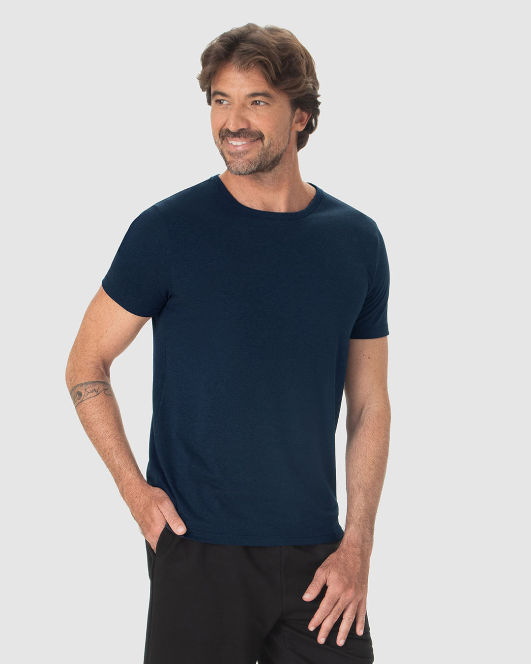 Camiseta Movimento Masculina Decote Redondo Em Malha Anti Odor - Imagem 21