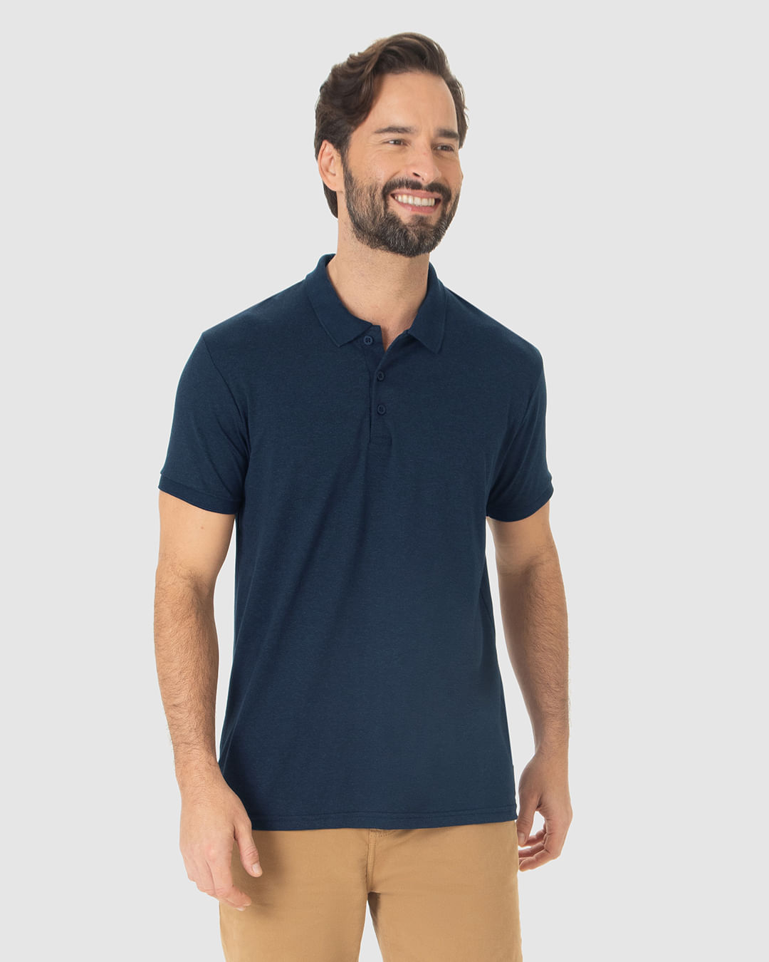 Camisa Polo Movimento Gola Esporte Em Malha Anti Odor