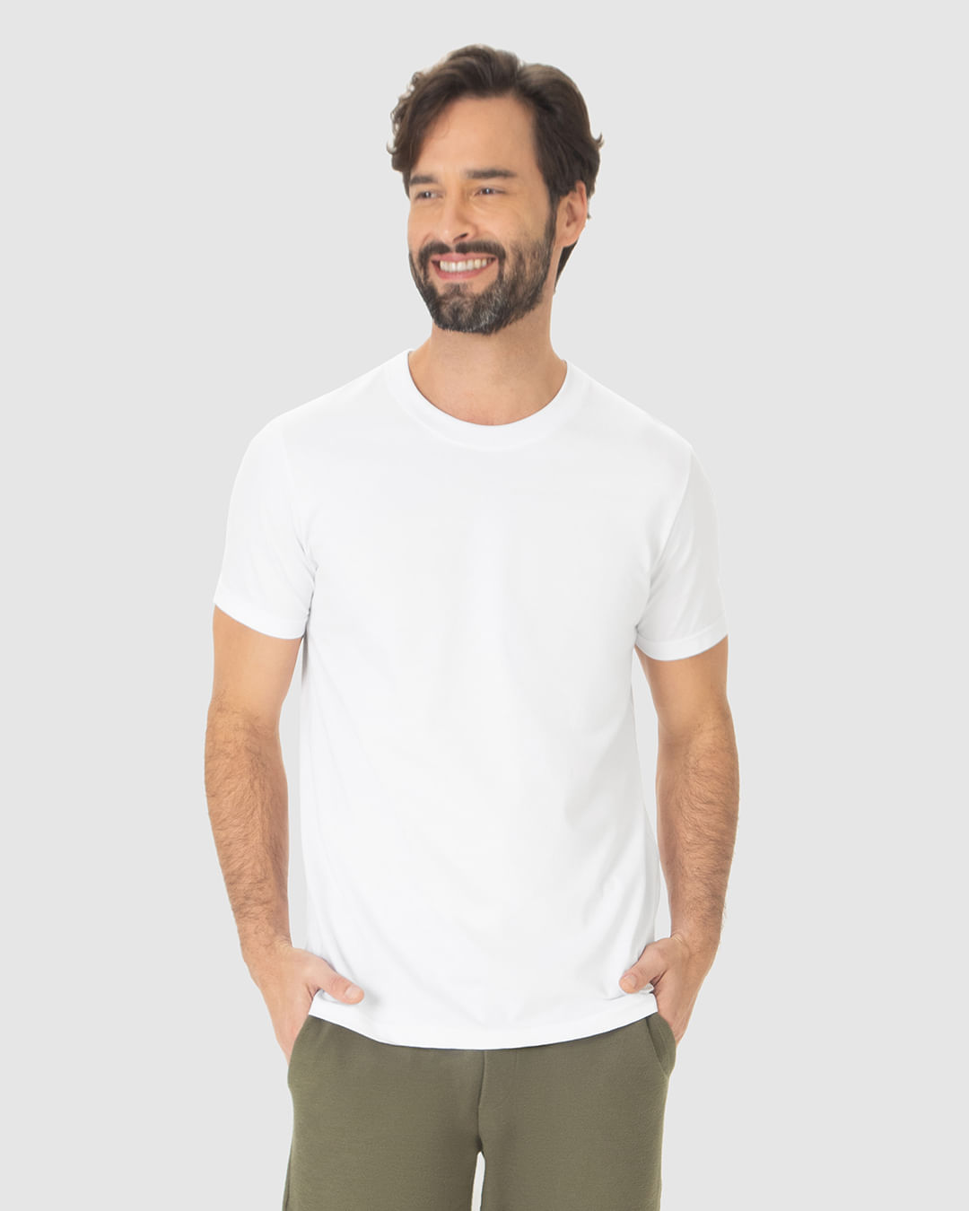 Camiseta Pima Masculina Com Acabamento No Decote Interno - Imagem 16