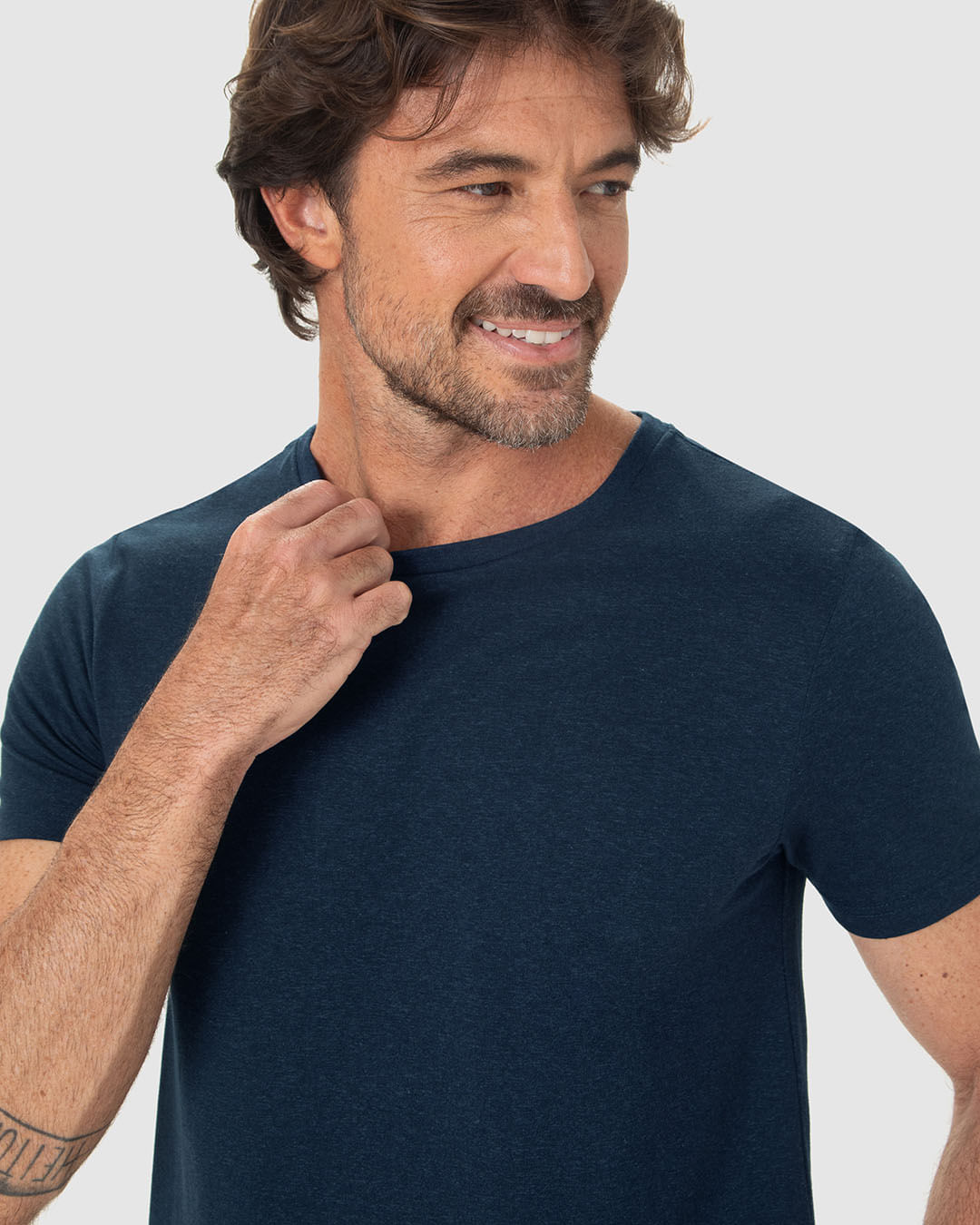 Camiseta Movimento Masculina Decote Redondo Em Malha Anti Odor - Imagem 23