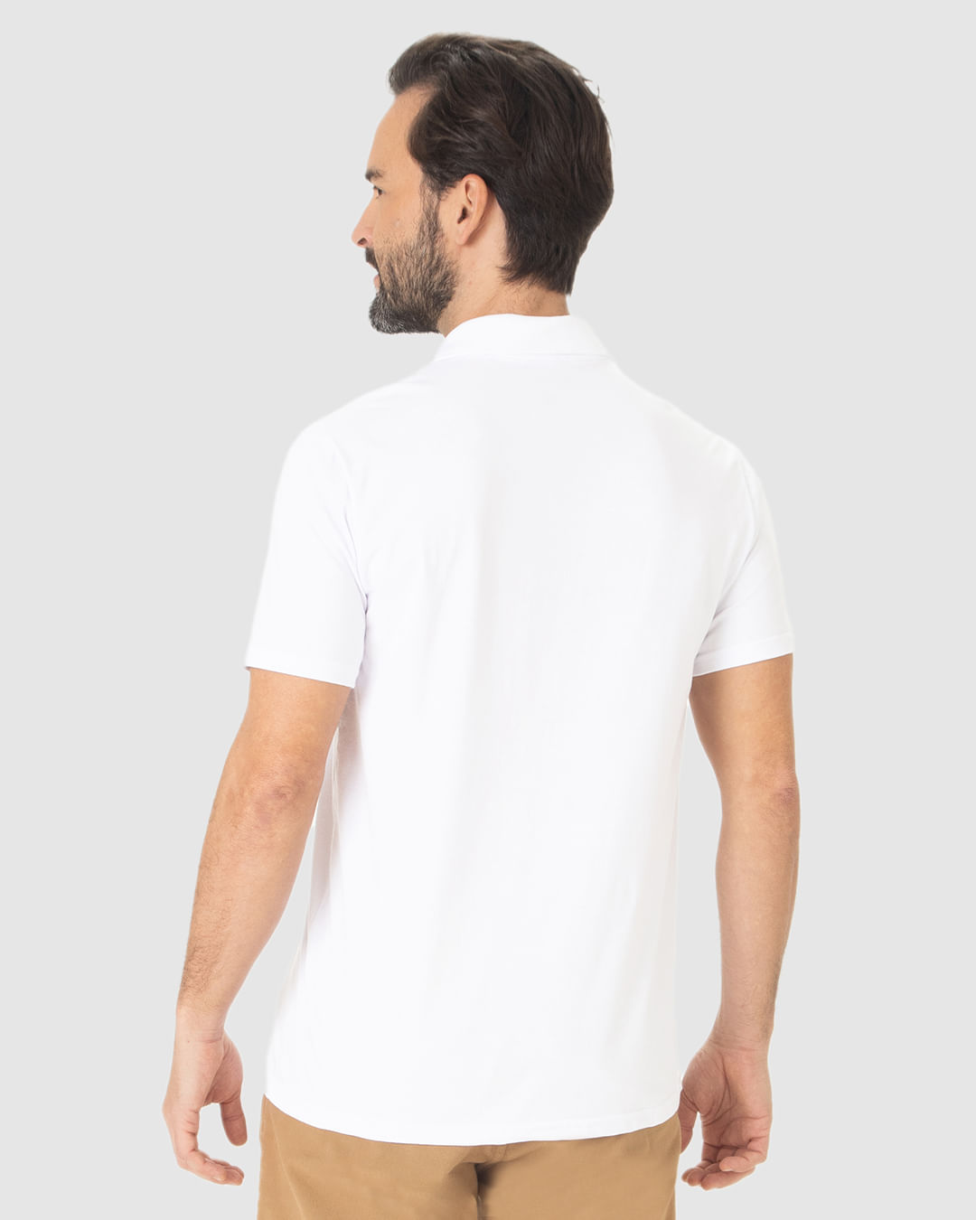 Camisa Polo Básica Masculina Gola Esporte Em Algodão - Imagem 10
