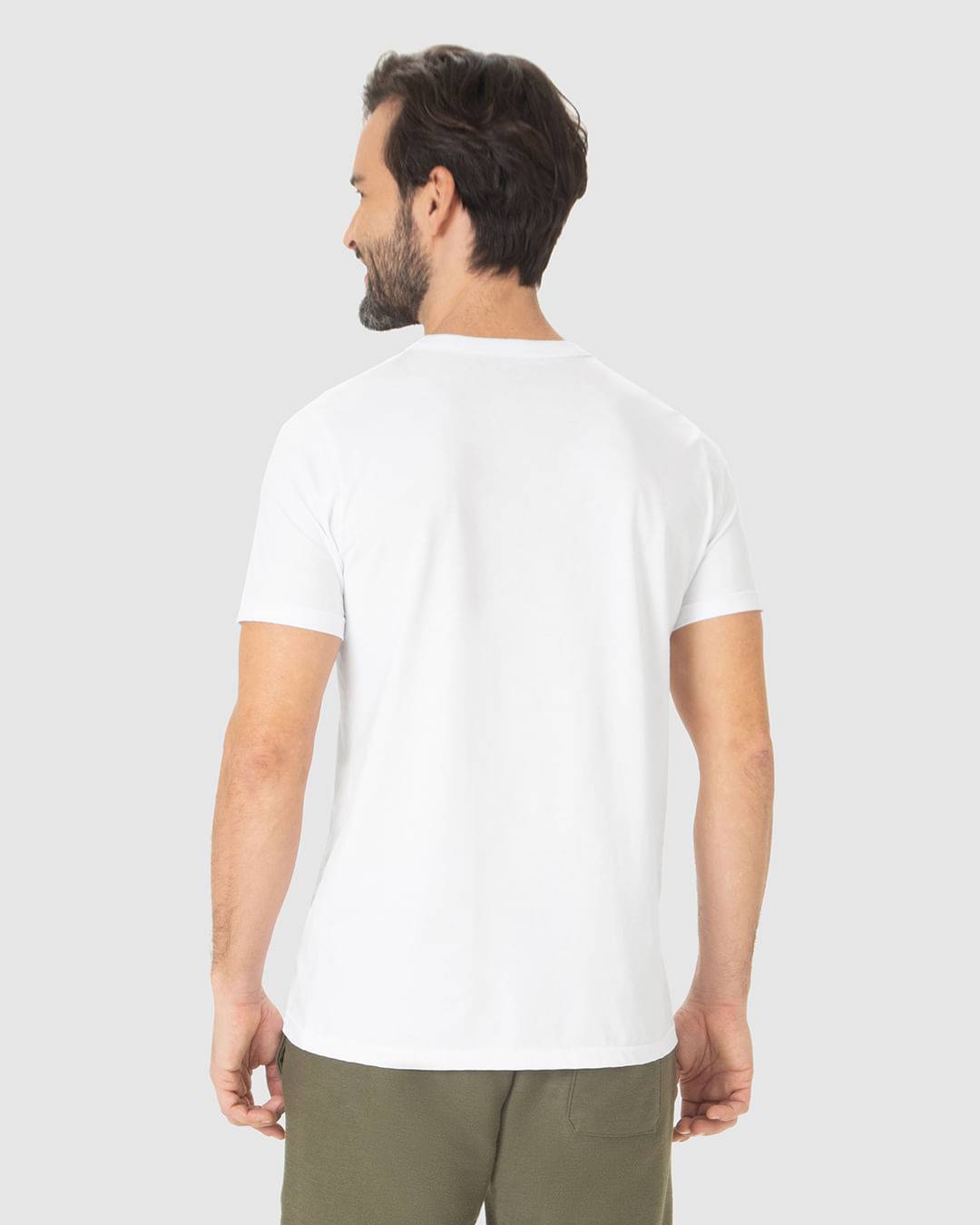 Camiseta Pima Masculina Com Acabamento No Decote Interno - Imagem 15