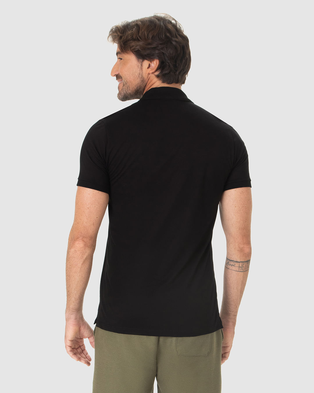 Camisa Polo Básica Masculina Em Algodão Pima - Imagem 10