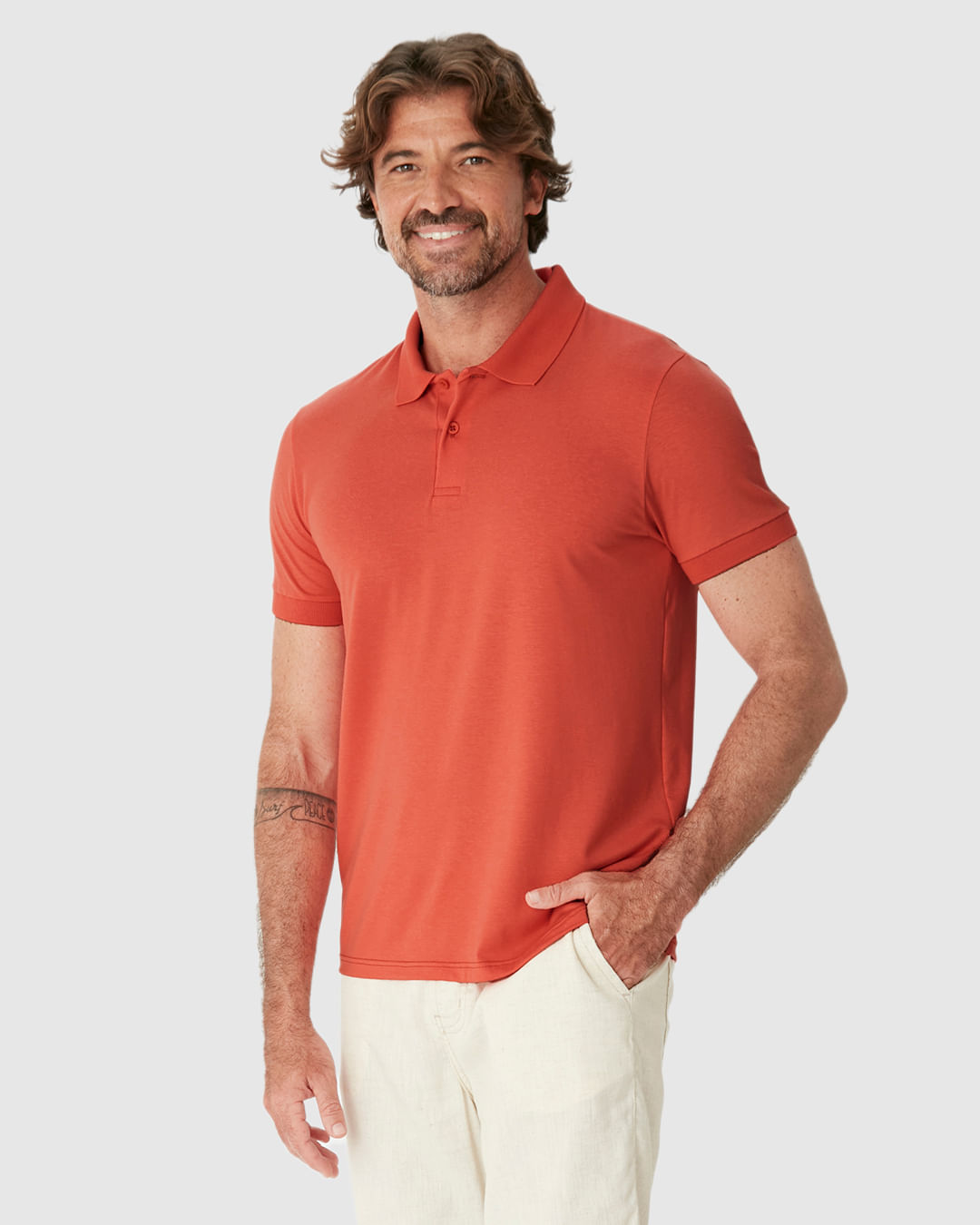 Camisa Polo Movimento Slim Peitilho Frontal Em Malha Anti Odor - Imagem 11