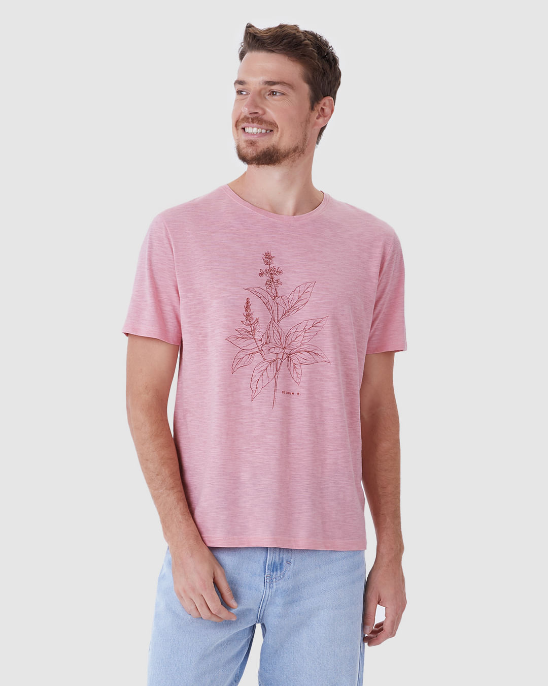 Camiseta Masculina Manga Curta Estampa Frontal Em Malha Flamê - Imagem 11