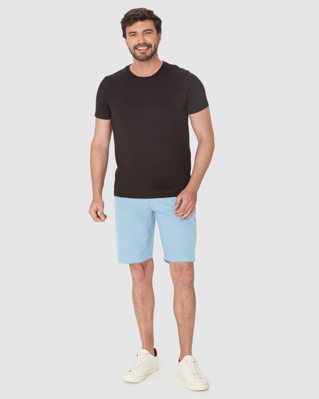 Shorts Masculino Chino em Sarja Texturizada