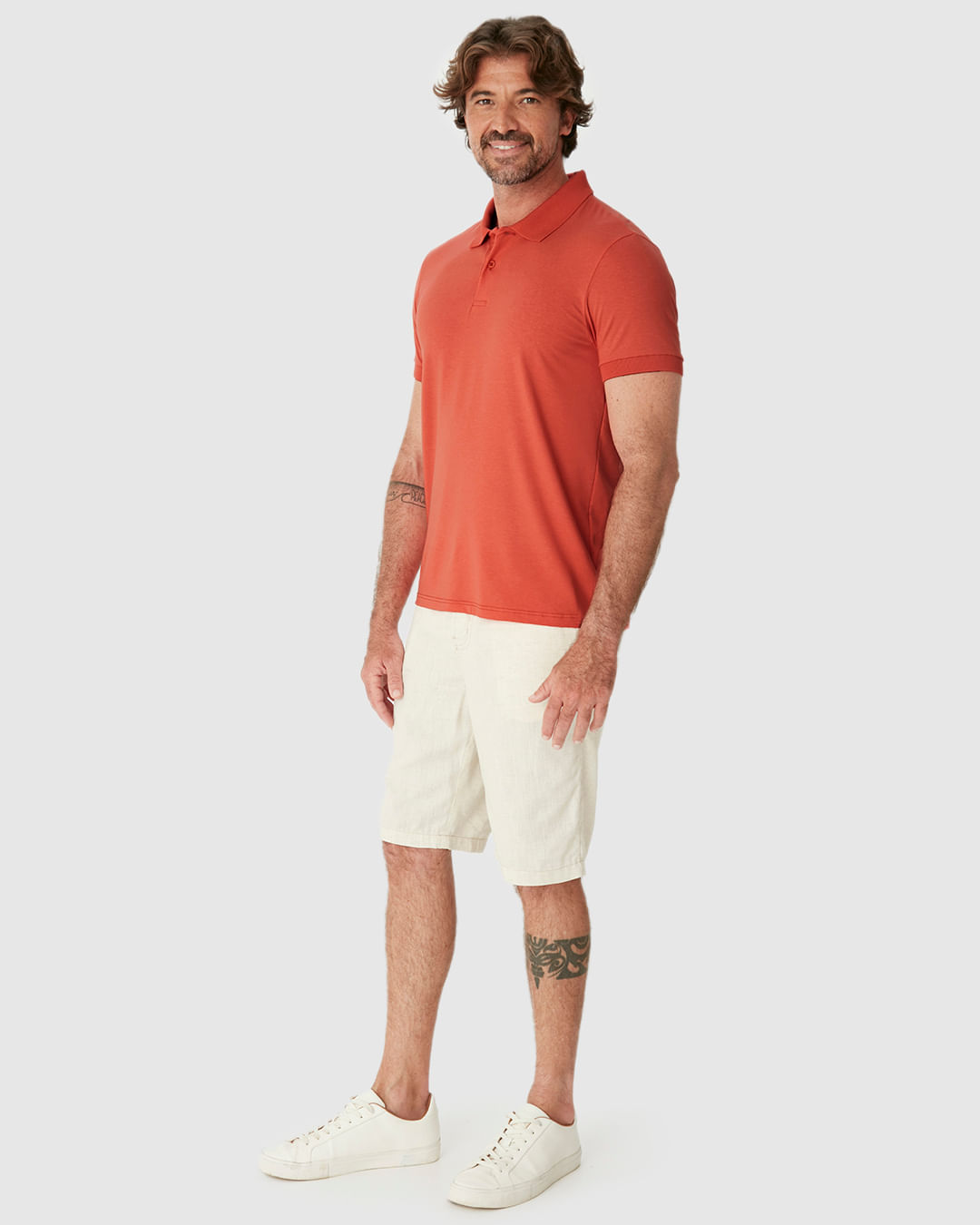 Camisa Polo Movimento Slim Peitilho Frontal Em Malha Anti Odor - Imagem 17