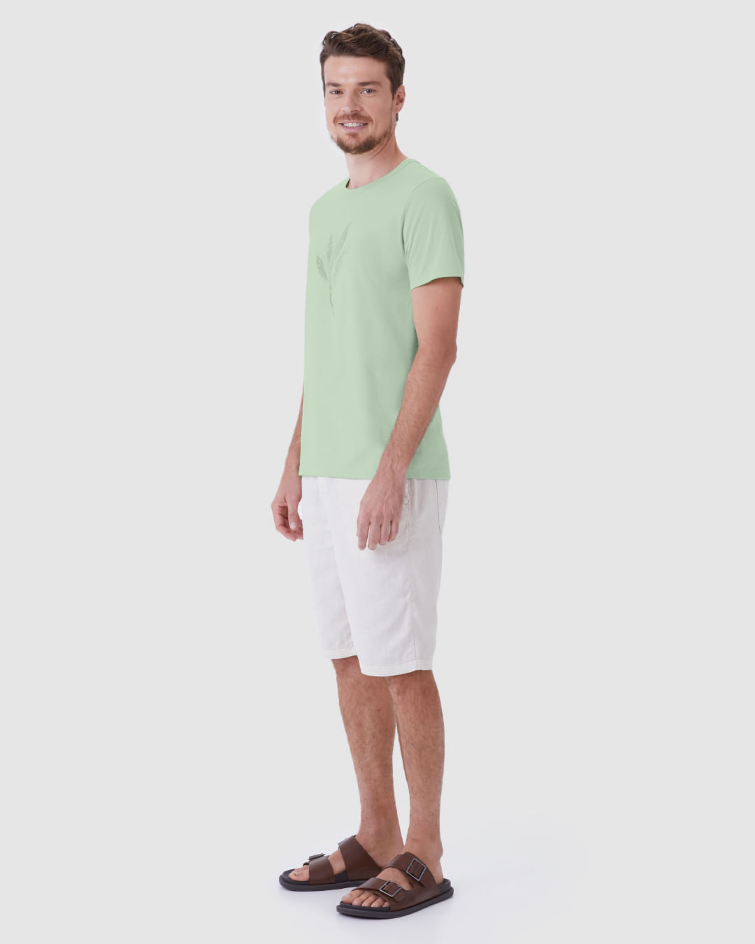 Camiseta Masculina Slim Estampada Em Algodão - Imagem 22