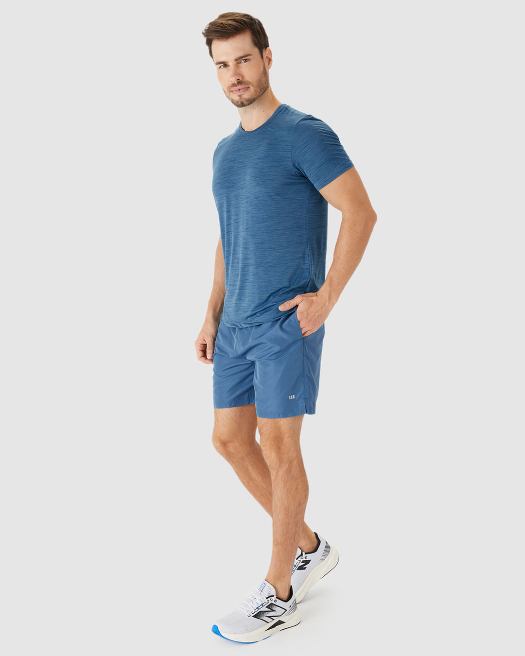 Shorts Esportivo Masculino Cadarço Interno Funcional Em Tafetá Malwee Active - Imagem 22